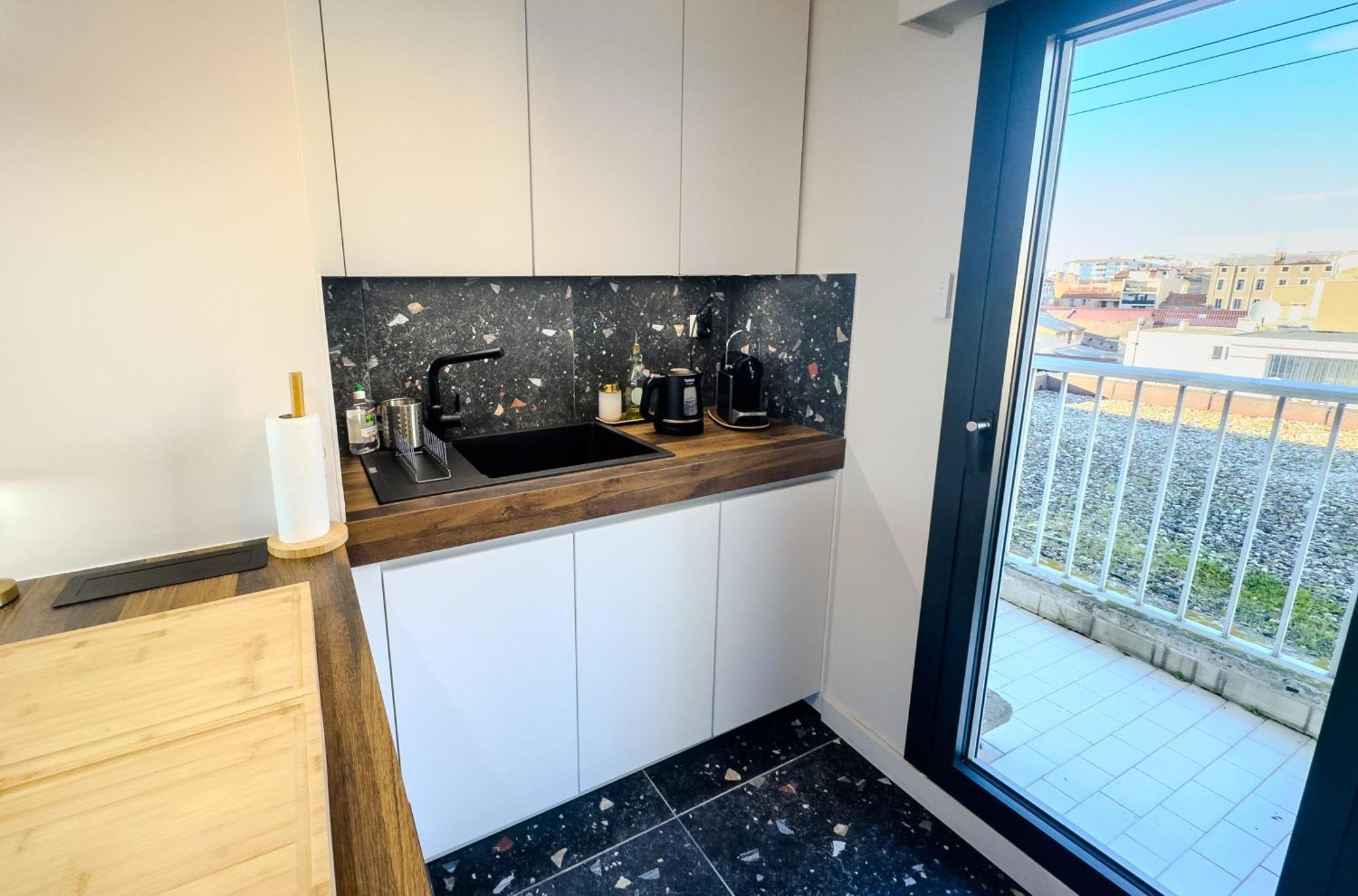 Appartement L'escale Setoise , Terrasse, Vue Mont St Clair Sète